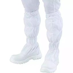 AS ONE Aspure Clean Safety Boot Without Fastener, Long Type Polyester High Cut Boots Size 31 cm, TCBS-NLN image 1