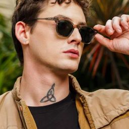 Resist Eyewear Brown Wayfarer uv protected Unisex Sunglasses-44