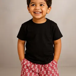 Pum Pum Boys Floral Printed Cotton Regular Shorts-image-83