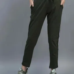 Dollar Green Cotton Track Pants-image-0