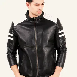 Leather Retail Men Biker Jacket-picture-37