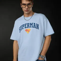 The Souled Store Blue Cotton Graphic T-Shirt-picture-38