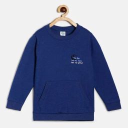 MINIKLUB Kids Blue Graphic Print Full Sleeves Sweatshirt-image-32