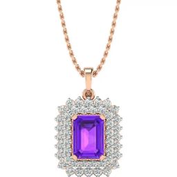SHINE ETERNAL Lab Grown Diamond 18k (750) Rose Gold Pendant for Women-picture-2