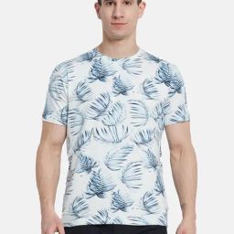 Octave White Cotton Regular Fit Printed T-Shirt-picture-7