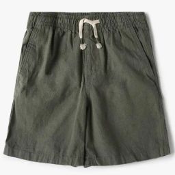 GAP Boys Green Blended Solid Shorts-image-93