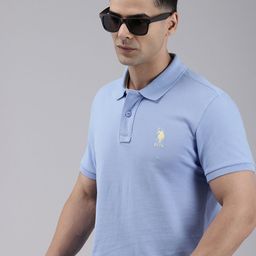 U.S. Polo Assn. Polo Collar Pure Cotton Slim Fit T-shirt-image-7