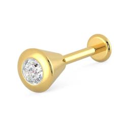 Malabar Gold and Diamonds 18k Yellow Diamond Nosepin-image-24