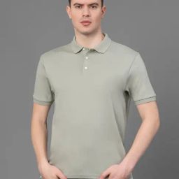 Red Tape Sage Green Regular Fit Cotton Polo T-Shirt-image-37