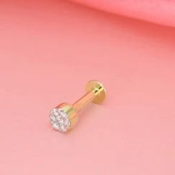 Malabar Gold and Diamonds 18k Yellow Diamond Nosepin-image-44
