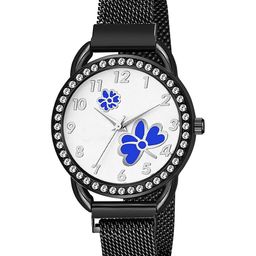 CSAMON Women Embellished Dial & Regular Straps Analogue Watch C_23 BLK 315 BLU Dial-image-79