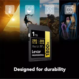 Lexar Professional SDXC Memory Card 1 TB UHS-II Upto 280 Mbps Read & 210 Mbps Write Speed, 1800x image 4