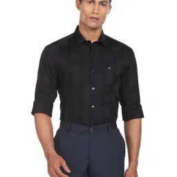 Arrow Blue Cotton Regular Fit Checks Shirt-picture-44