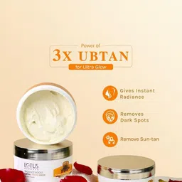 Lotus Herbals Set Of 2 Radiance Boost Ubtan Face Mask - 100 g & Face Serum Combo - 30 ml image 2