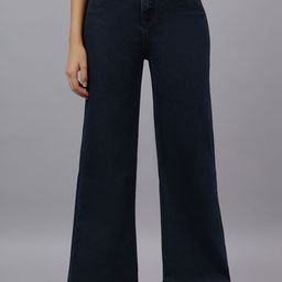 Roadster Wide leg High-Rise Clean Look Cotton Stretchable Denim Jeans-image-82