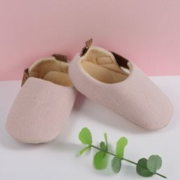 Baby Moo Textured Velcro Closure Booties - Pink-image-37