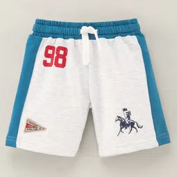 ToffyHouse Mid Thigh Length Shorts Horse Print - Blue-picture-8