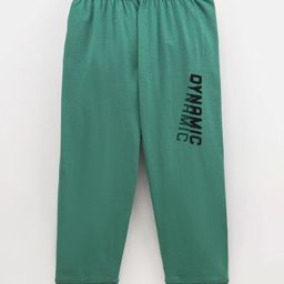 Doreme Cotton Ankle Length Solid Lounge Pants - Green-image-47