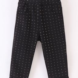 Little Kangaroos Full Length Leggings Foil Print - Black-image-38