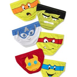 Plan B Pack Of 6  Super Hero  Printed Briefs - Multi Colour-image-92