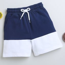 BUMZEE Colour Blocked Shorts - Navy Blue-image-8