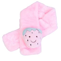 Kid-O-World Strawberry Patch Plush Muffler - Light Pink-17