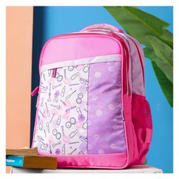 VISMIINTREND 19-Inch School Bag for Boys & Girls - Spacious, Lightweight, Durable Backpack with Multiple Compartments & Water-Resistant Material - Cosmo - Pink-Height 19 Inches-image-79