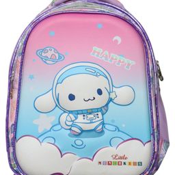 Little Munchkins Stylish 3d Embossed School Bag| Sanrio Cinnamoroll School Bags for Kids for 1st and 2nd Class Color Purple - 15 Inch-image-26