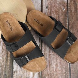 Mochi Men Leather Comfort Sandals-image-100