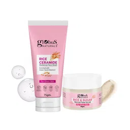 Globus naturals Rice Ceramide Face Wash 75 g With Rice & Sugar Scrub 50 g-20