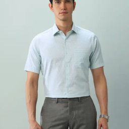 Arrow Green Cotton Regular Fit Floral Print Shirt-image-15