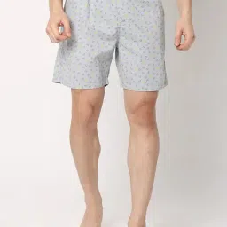UnderJeans by Spykar Snowfall Blue Printed Boxer Shorts-picture-18