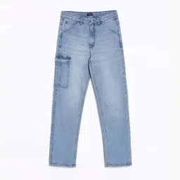 Allen Solly Boys Blue Cotton Solid Jeans-image-61