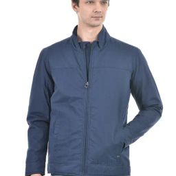 Numero Uno Midnight Blue Cotton Regular Fit Jacket-27