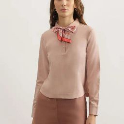 Iconic Peach Cotton Plain Top-picture-18