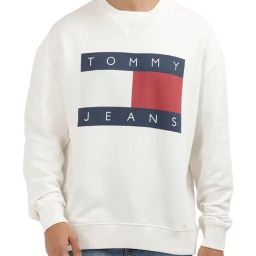 Tommy Hilfiger White Logo Regular Fit Sweatshirt-42