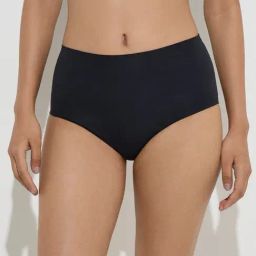 Wunderlove by Westside Solid Black Seamless Full Brief-image-73
