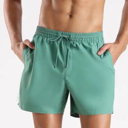 CALVIN KLEIN Green Solid Green Swimwear Shorts-picture-17