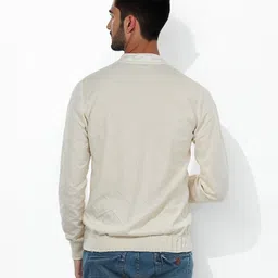 Celio Geometric Self Design Cotton Pullover image 4
