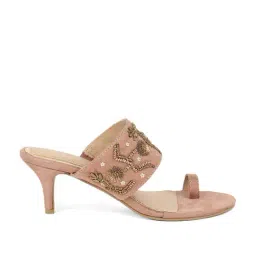 Marie Claire by Bata Women's Beige Toe Ring Stilettos-image-59