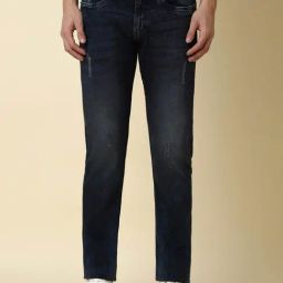 Allen Solly Jeans Cool Navy Slim Fit Distressed Jeans-image-46