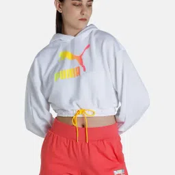 Puma White Logo Hoodie-image-47