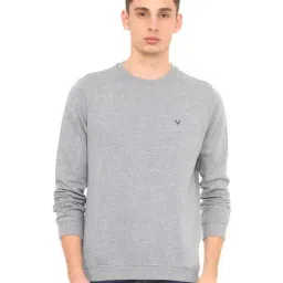 Allen Solly Grey Cotton Regular Fit SweatShirt-image-46