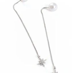 Sohi Silver Plated Pearls Sui-Dhaga Earrings-image-24