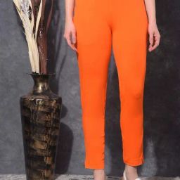 Dollar Missy Orange Cotton Pants-image-80
