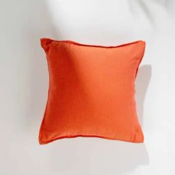 Freedom Tree Oram Solid Pink Herringbone Pure Cotton Cushion Cover - 18 X 18 Inches-80