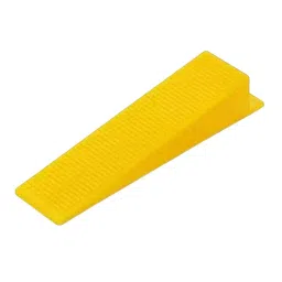 FLAMINGO ENTERPRISE Tile Leveling System 100 Clips & 100 Wedges Line Level 5 cm Length Non-Magnetic Yellow & White, FM-349-24
