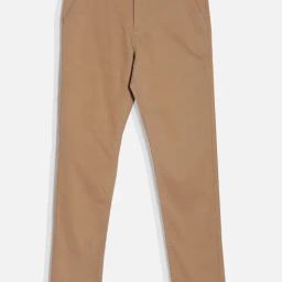 Allen Solly  Khaki Cotton Slim Fit Solid Trousers-image-54