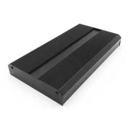 RS PRO Black Extruded Aluminium Heat Sink Case, IP40, Black Lid, 299 x 175 x 50 mm Model No 1881301-picture-30
