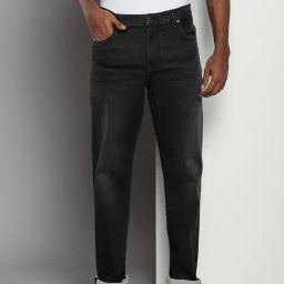 Calvin Klein Black Cotton Slim Fit Jeans-image-86